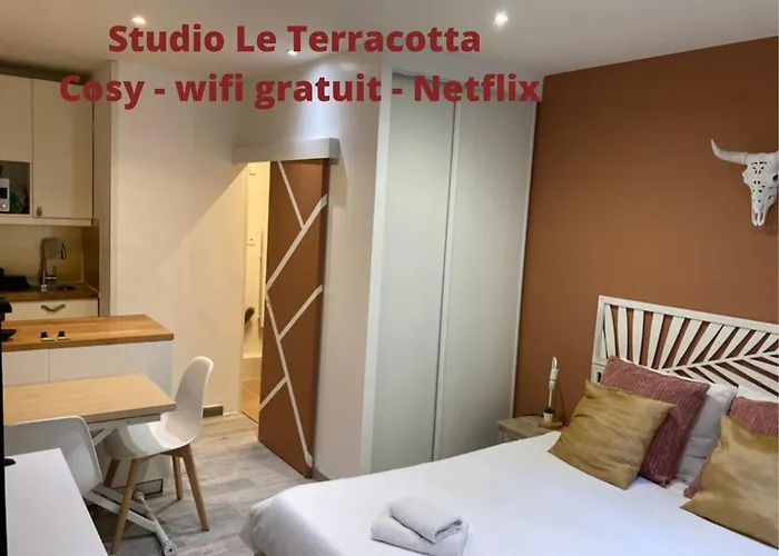 Studio Le Terracotta - Topbnb Dijon